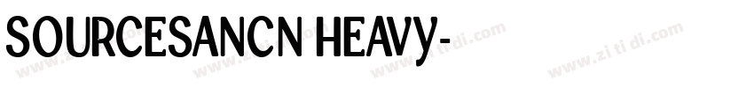 SOURCESANCN HEAVY字体转换